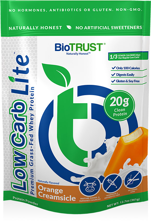 LOW CARB LITE™ PROTEIN POWDER — ORANGE CREAM GRASS-FED WHEY ISOLATE