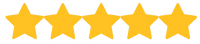 5 gold stars icon