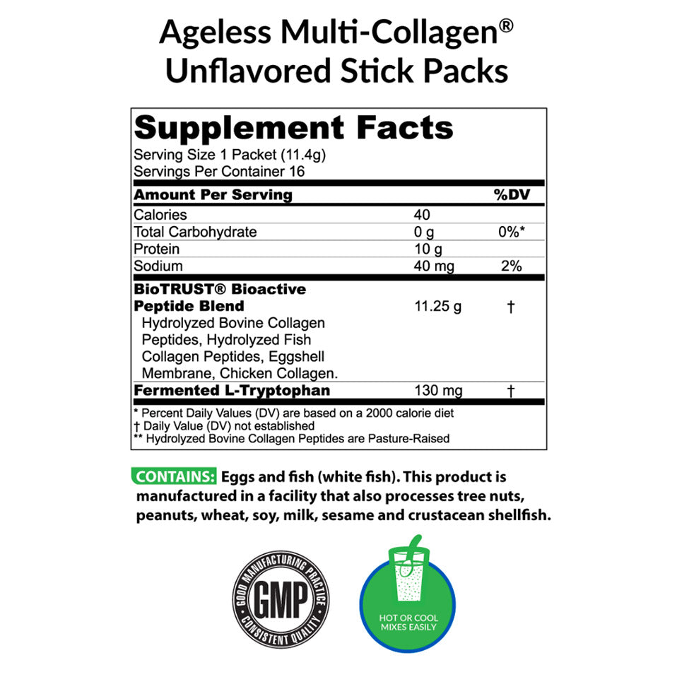 Ageless Multi Collagen® Protein Powder Stick Packs - Image 6 of 6