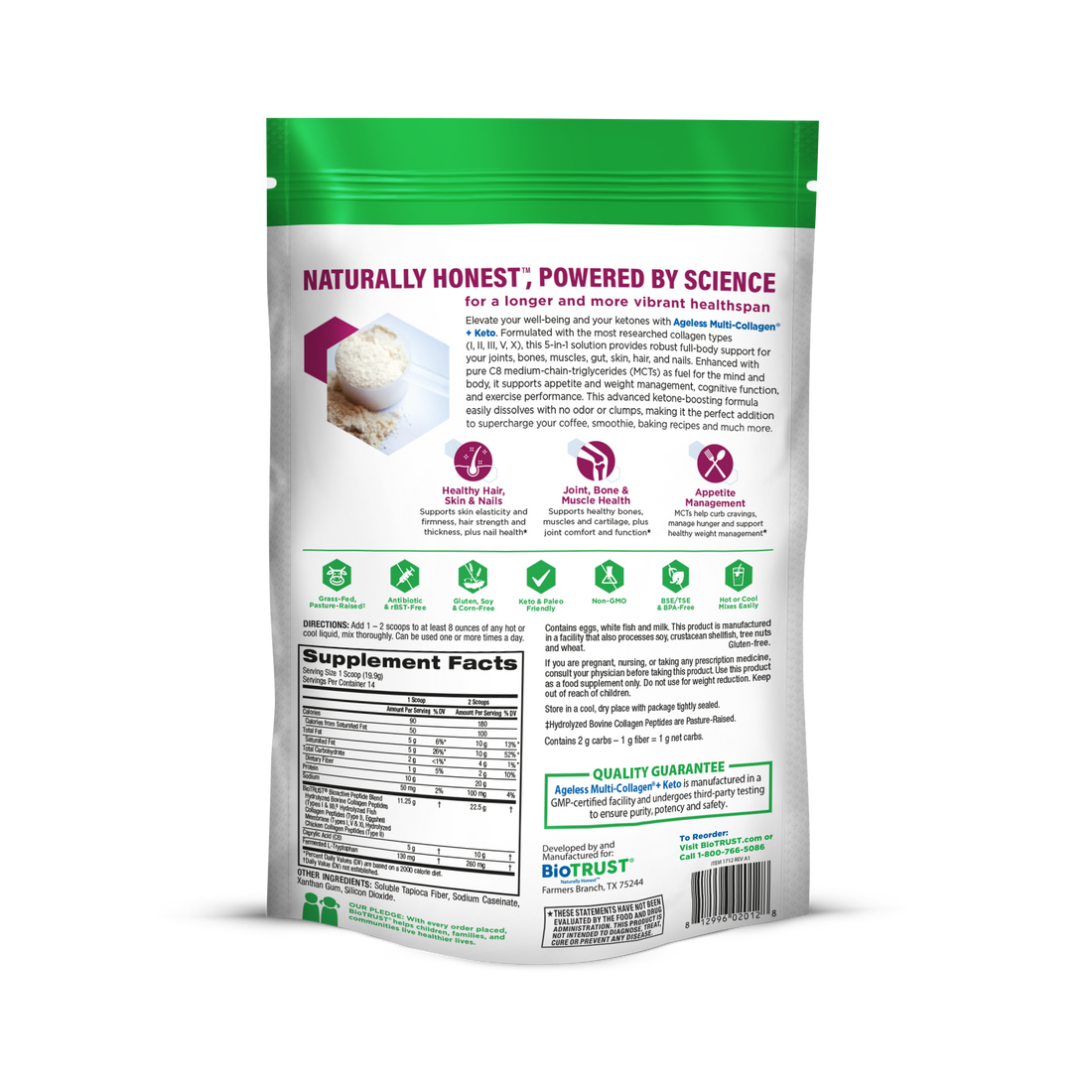 Ageless Multi-Collagen® + Keto – Premium Keto Collagen Powder - Image 9 of 9