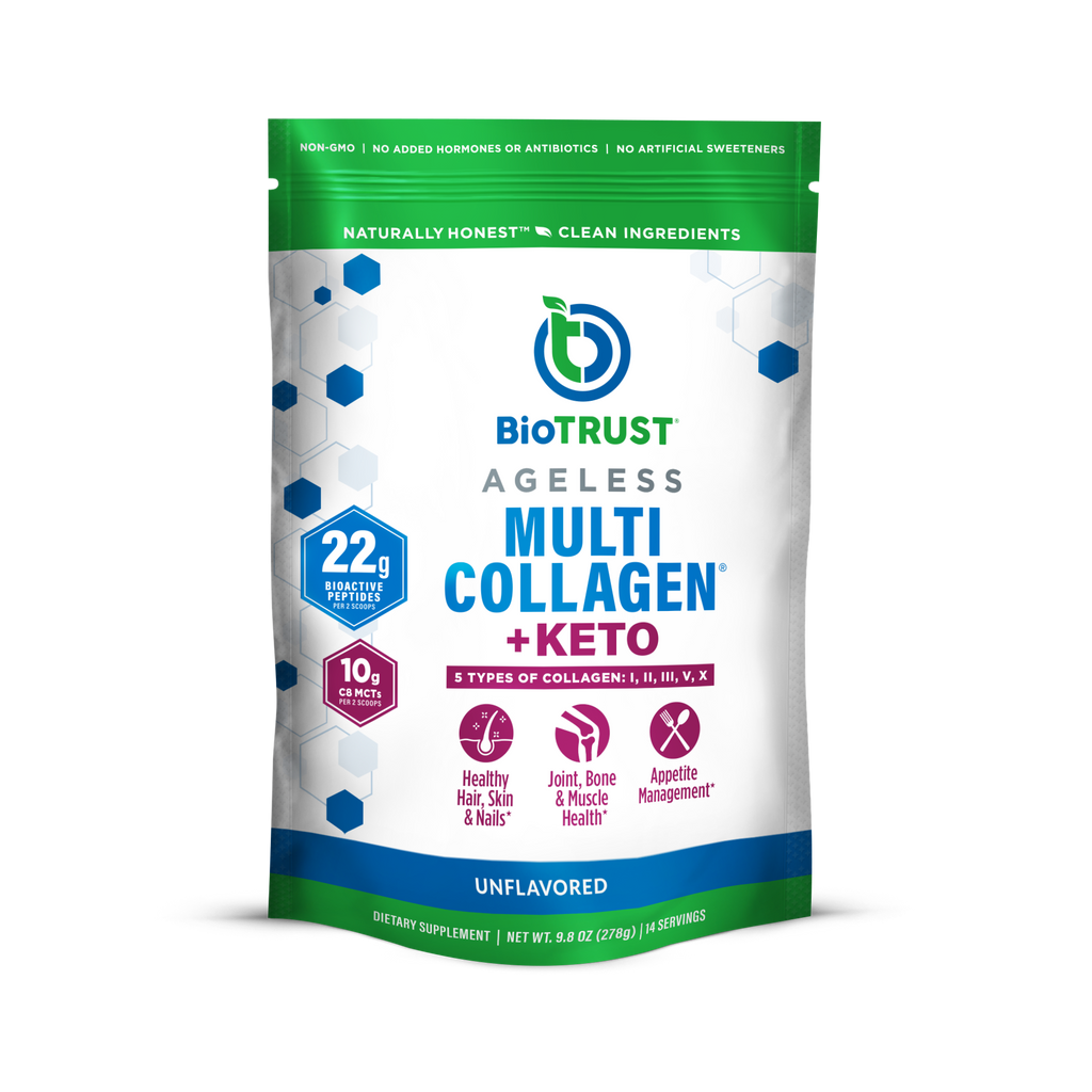 Ageless Multi-Collagen® + Keto – Premium Keto Collagen Powder