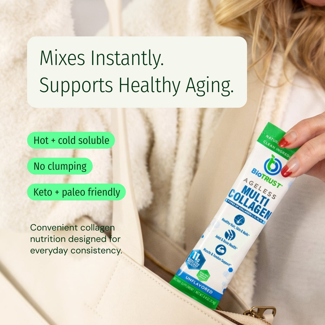 Ageless Multi Collagen® Protein Powder Stick Packs - Image 4 of 5