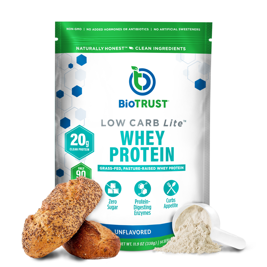 LOW CARB LITE™ PROTEIN POWDER  - GRASS-FED WHEY ISOLATE (5 Delicious Flavors)