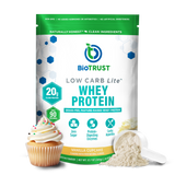 LOW CARB LITE™ PROTEIN POWDER  - GRASS-FED WHEY ISOLATE (Vanilla Cupcake) thumbnail 1