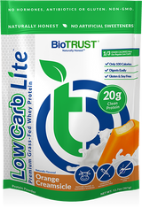 LOW CARB LITE™ PROTEIN POWDER  — ORANGE CREAM GRASS-FED WHEY ISOLATE