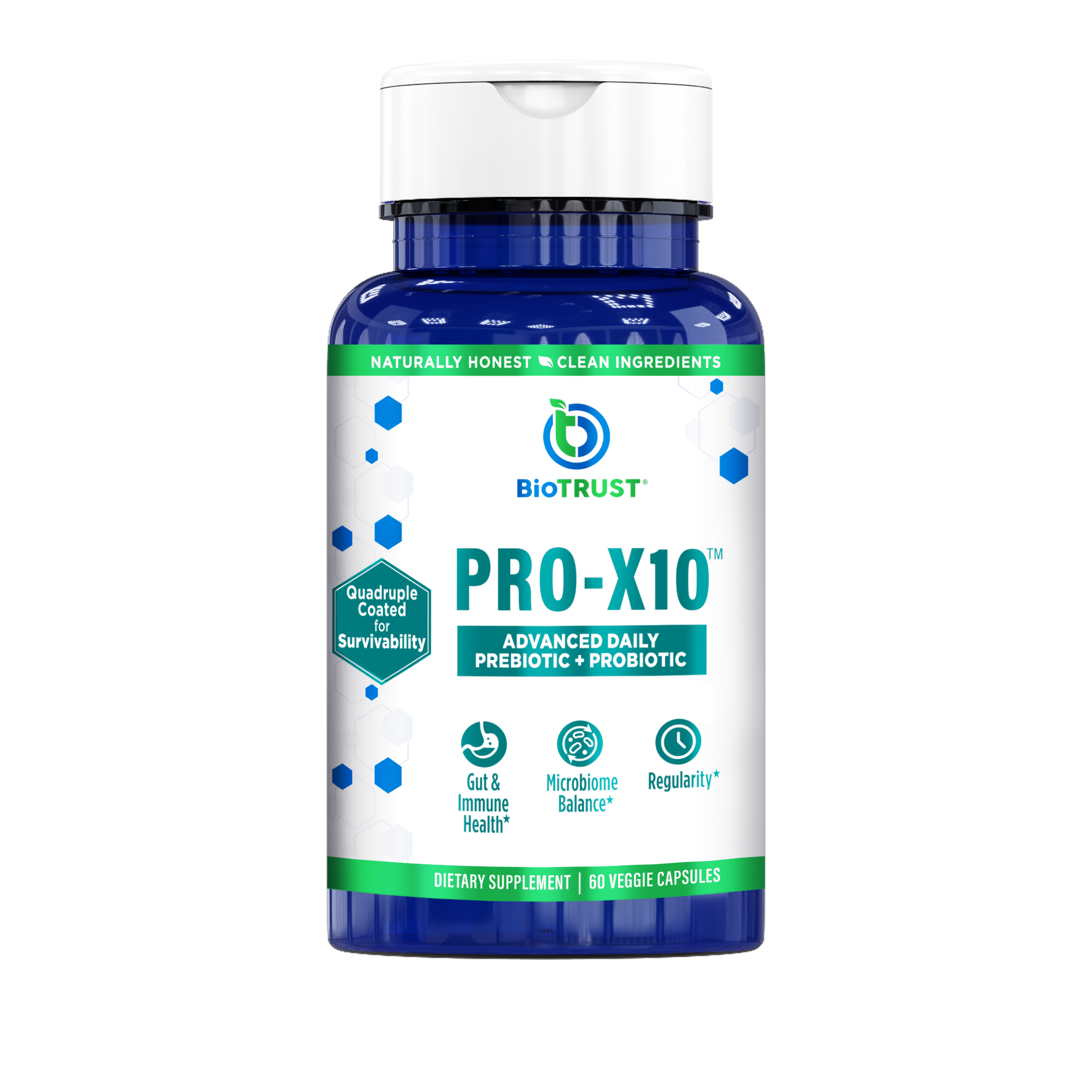 Pro-X10™ — Advanced Probiotic Supplement with Prebiotics | BioTRUST