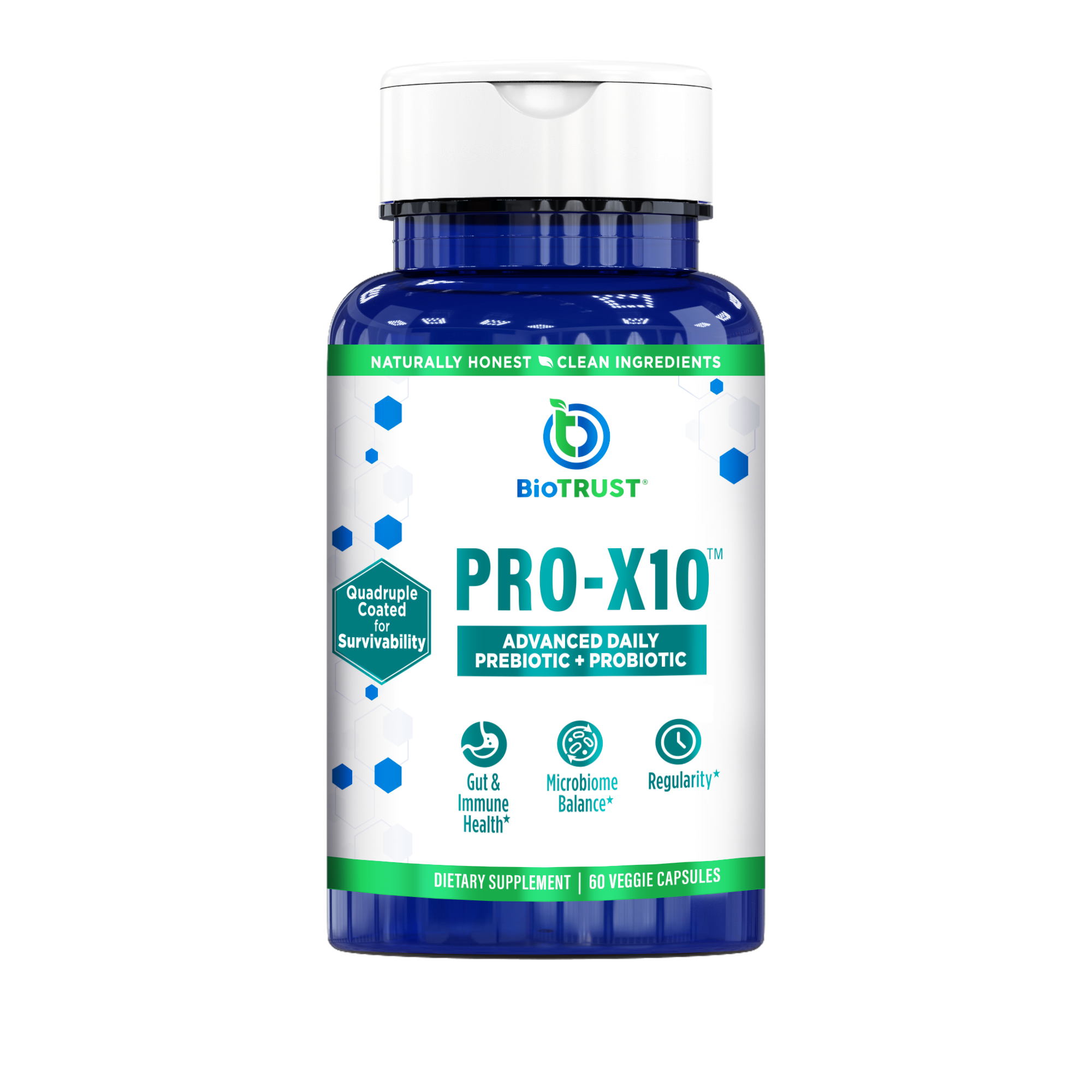 Pro-X10™ — Advanced Probiotic Supplement with Prebiotics | BioTRUST