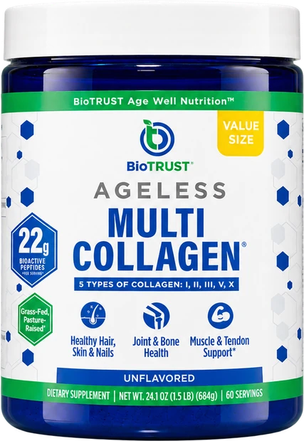 Ageless Multi Collagen® Protein Powder Tub
