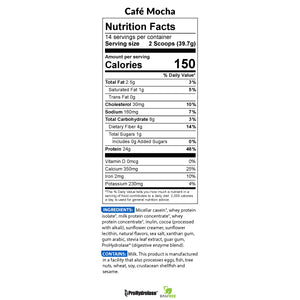 BioTRUST Low Carb Café Mocha Nutrition Facts