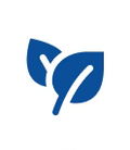 two leaves in a hexagon icon