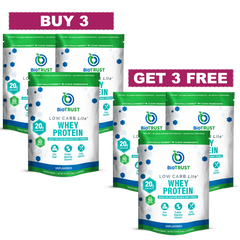 BUY 3 GET 3 FREE<br>LOW CARB LITE™ UNFLAVORED PROTEIN POWDER
