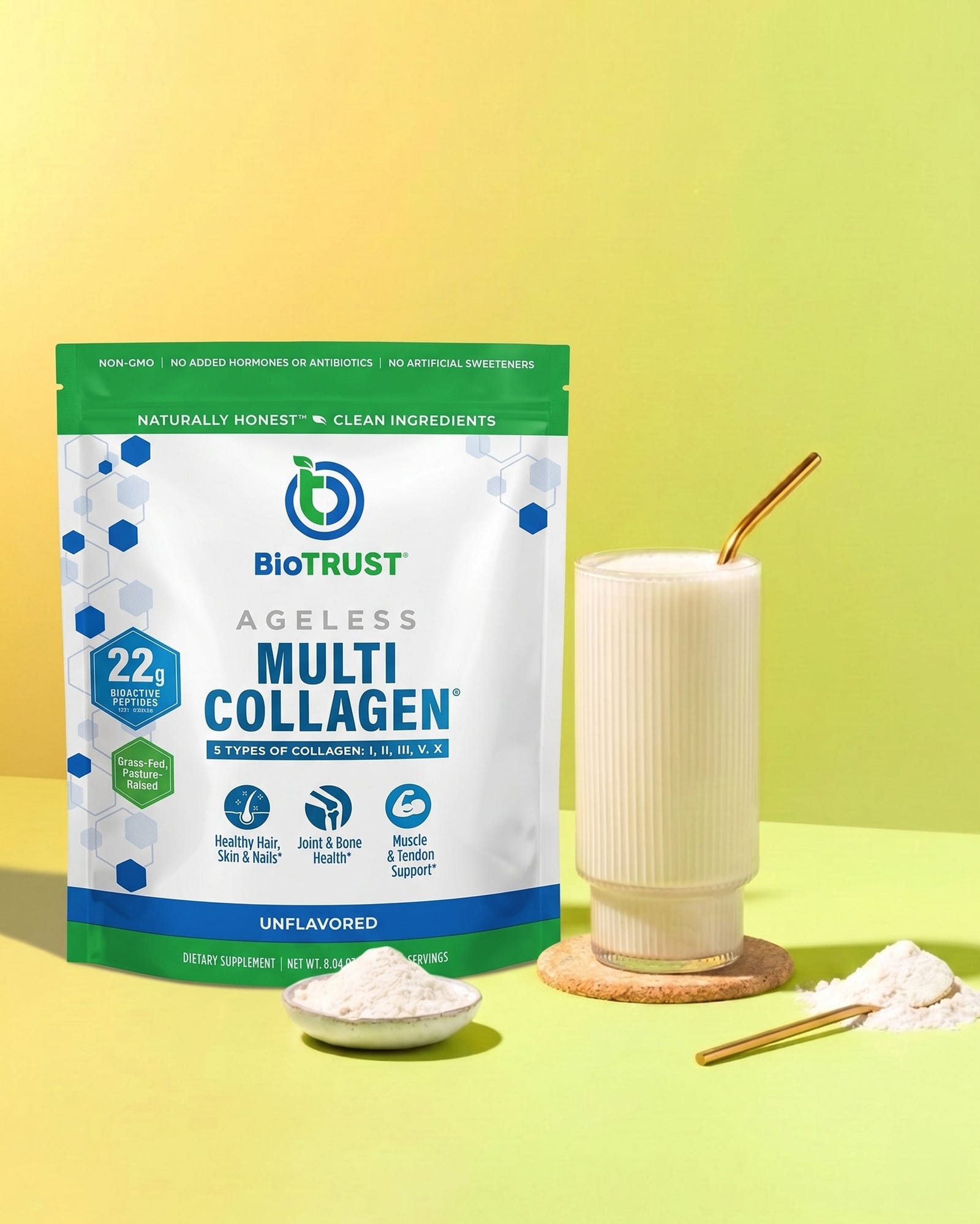 Ageless Multi Collagen with mixed drink