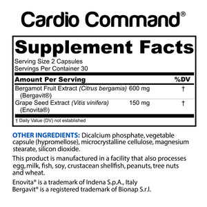 Cardio Command Supplement Facts