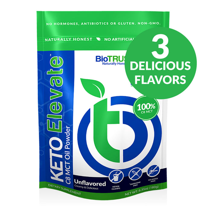 KETO ELEVATE™ C8 MCT OIL POWDER (3 Delicious Flavors)