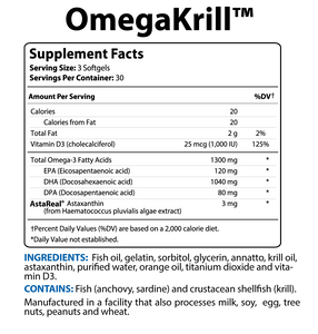 OmegaKrill Supplement Facts